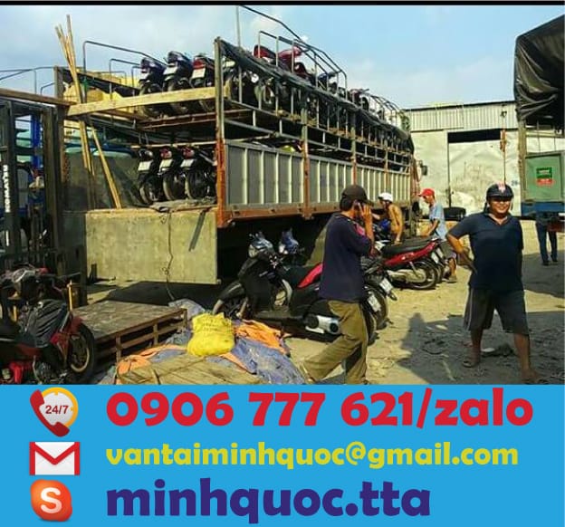 Vận chuyển xe máy bằng xe tải
