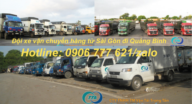 Đội xe vận chuyển hàng từ Sài Gòn đi Quảng Bình 