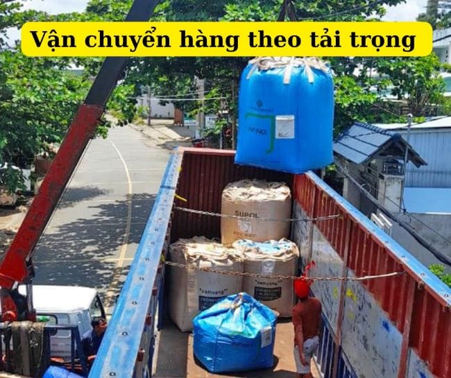 Vận chuyển hàng theo tải trọng sài gòn đi bình định