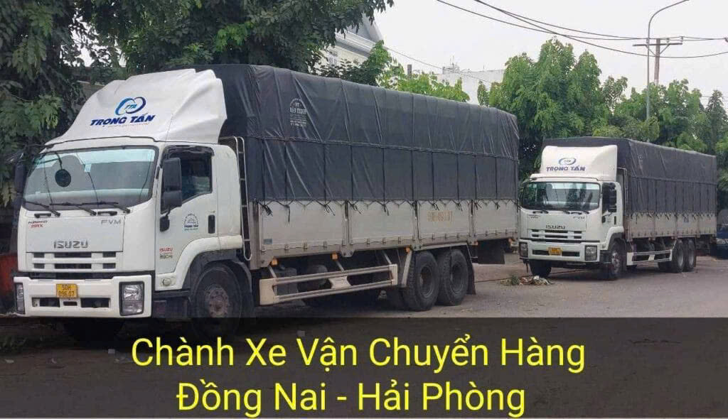 chành xe chuyển hàng từ Đồng Nai đi Hải Phòng 