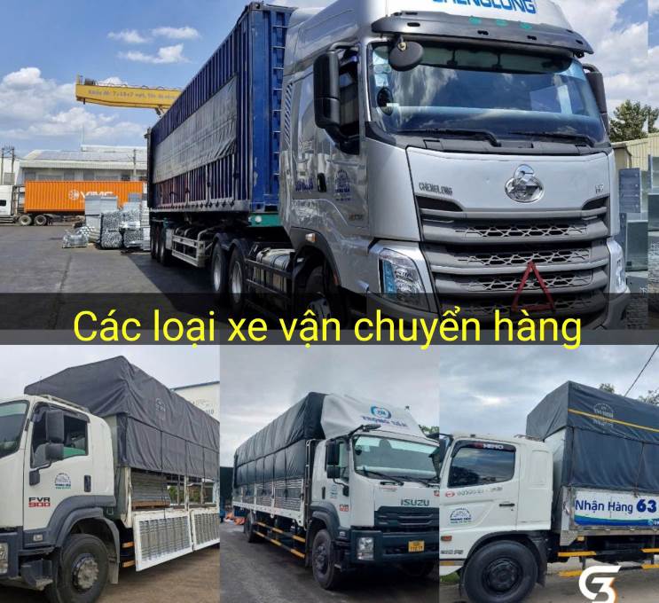 Đội xe chuyển hàng hóa