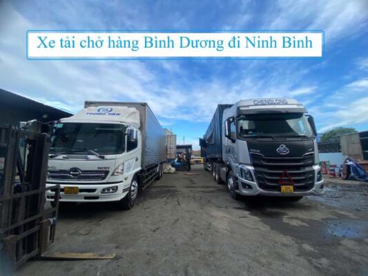 Xe tải chở hàng Bình Dương đi Ninh Bình