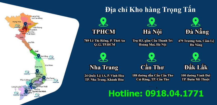 Địa chỉ kho bãi Trọng Tấn