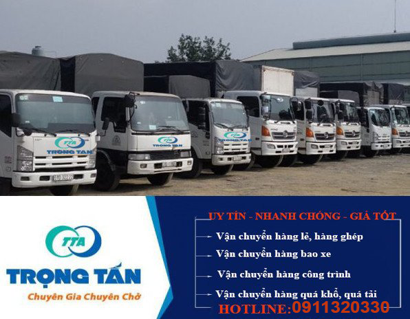 Đội xe chở hàng từ Long An đi Ninh Bình