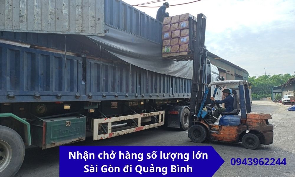 nhận chở hàng số lượng lớn Sài Gòn Quảng Bình