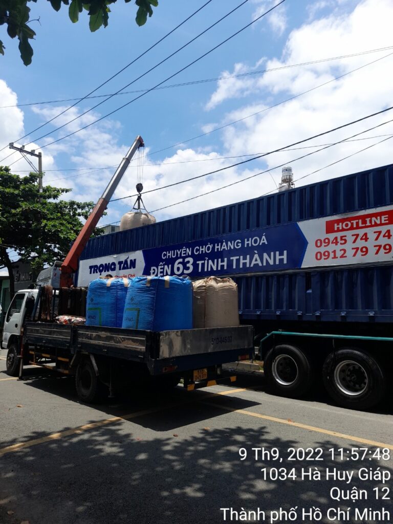 thuê xe container chở hàng ghép