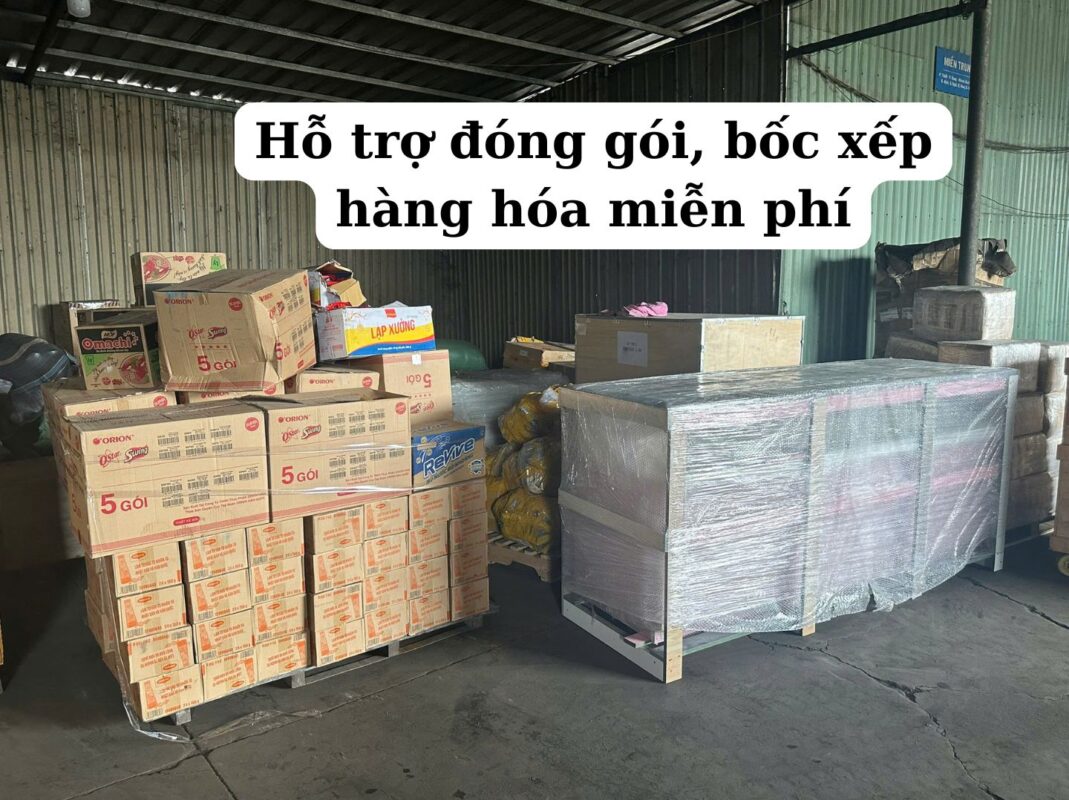 Hỗ trợ đóng gói, bốc xếp hàng hóa miễn phí
