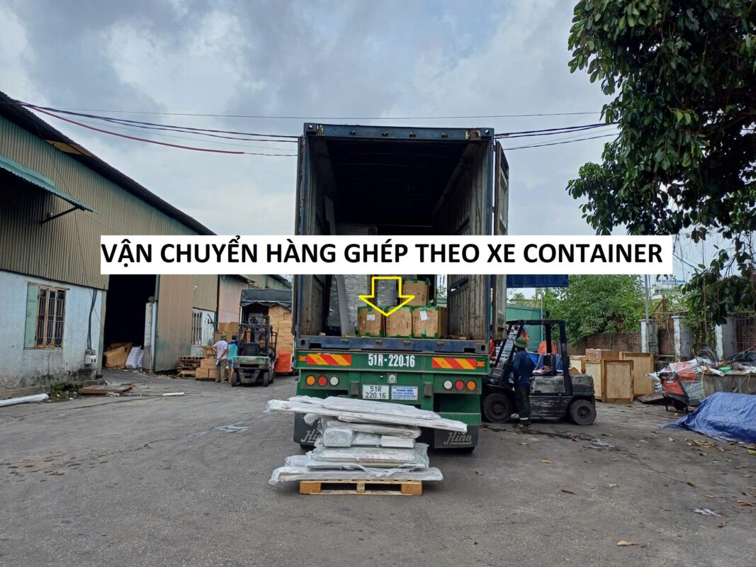 Vận chuyển hàng ghép theo xe container