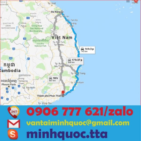 Vận chuyển hàng hóa từ Đà Nẵng đi Phan Thiết