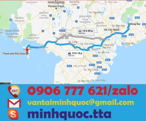 Vận chuyển hàng hóa từ Đồng Nai đi Phú Quốc