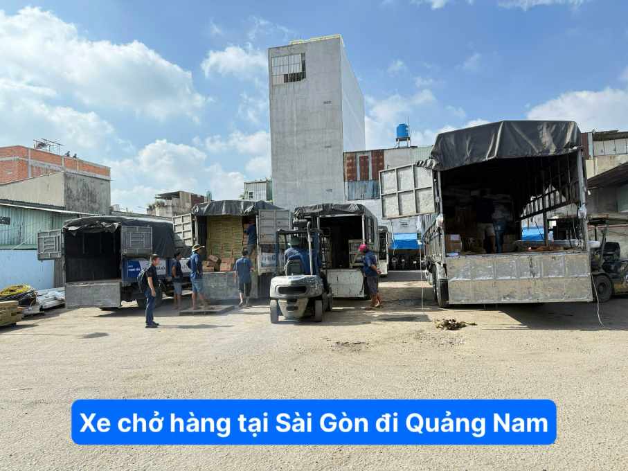 xe chở hàng tại Sài Gòn đi Quảng Nam 