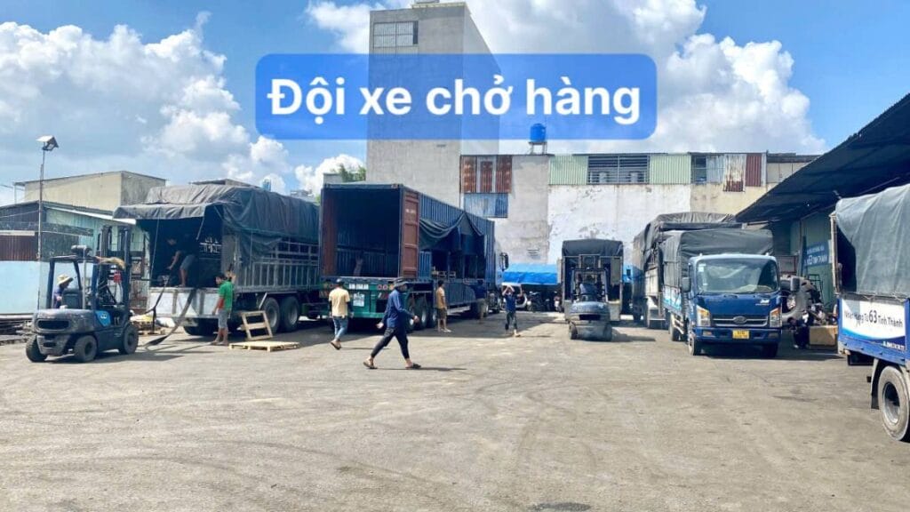 Đội Xe chở hàng đi Trà Vinh 