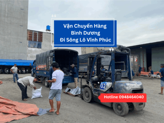 Chuyển Hàng Từ Bình Dương Đi Sông Lô Vĩnh Phúc