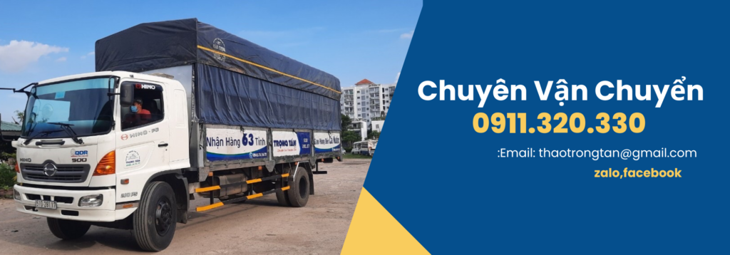 Đội xe chuyển hàng đi KCN điện Ngọc