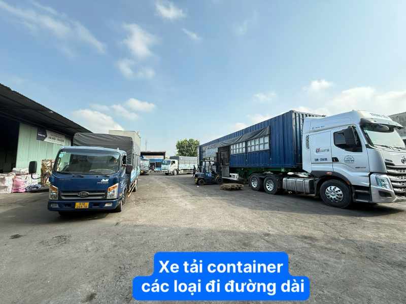 xe tải xe container các loại đi đường dài