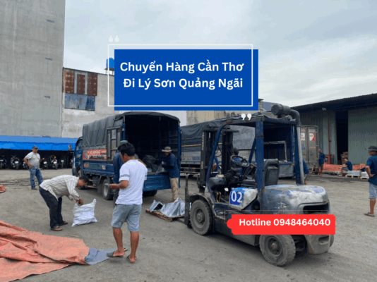 Chuyển hàng từ Cần Thơ đi Lý Sơn Quảng Ngãi