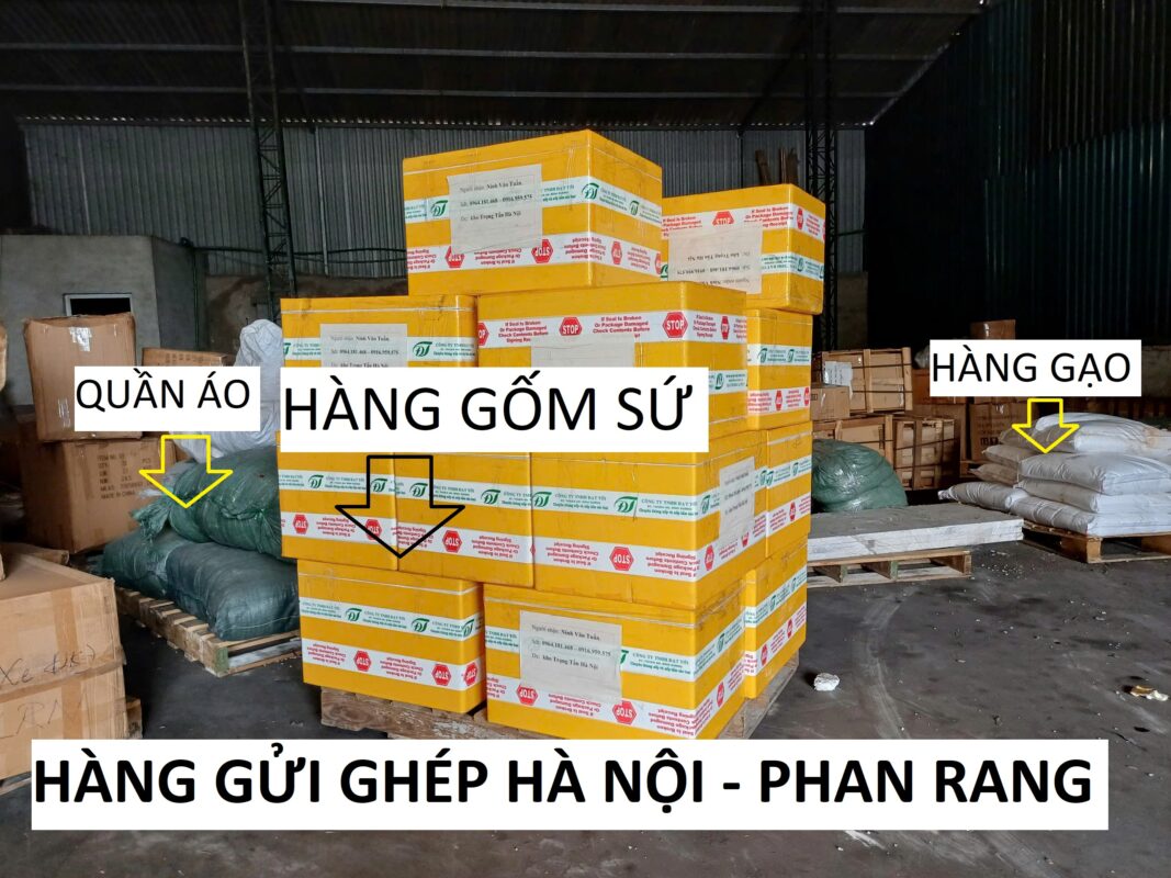 Hàng hóa gửi từ Hà Nội đi Phan Rang