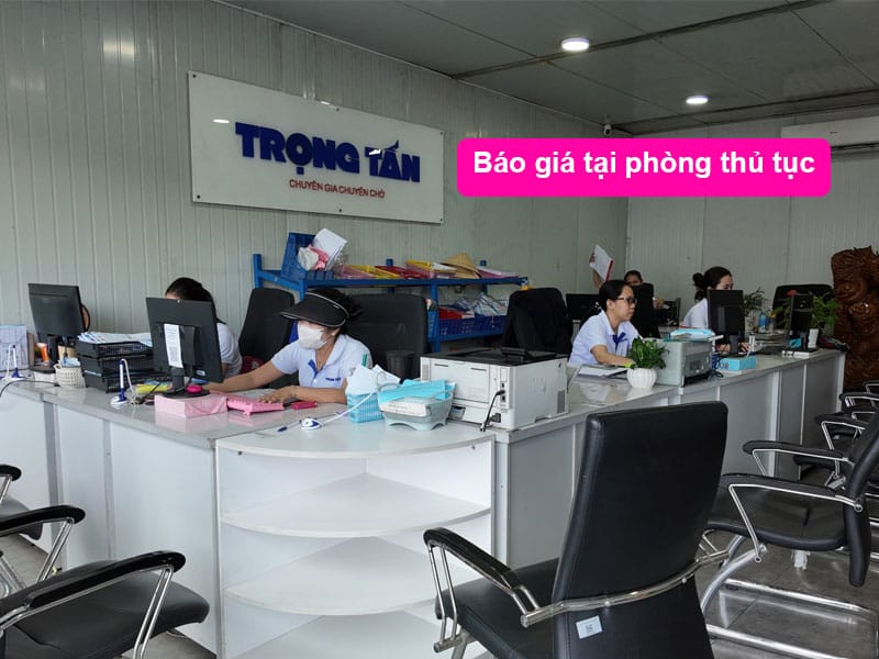 Báo giá tại phòng thủ tục