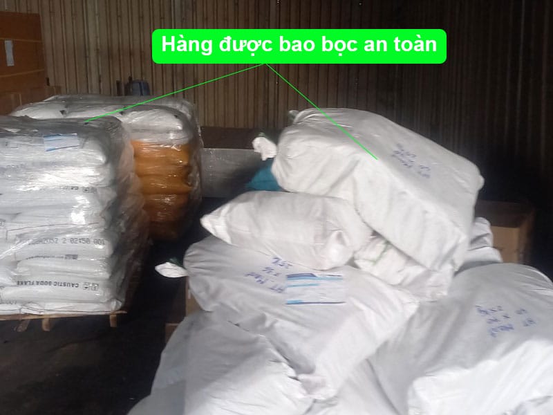 Hàng được bao bọc an toàn