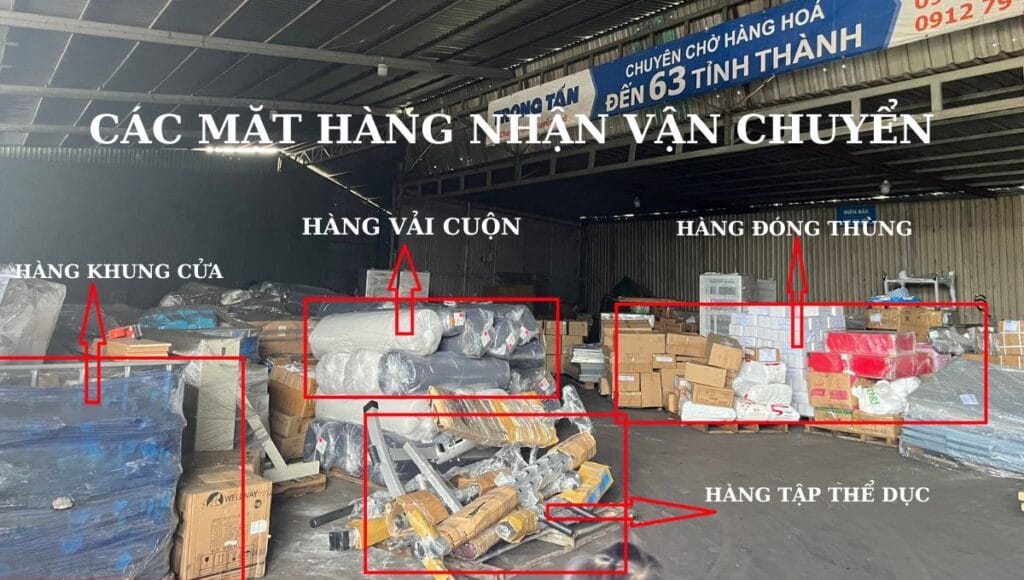 CÁC MẶT HÀNG NHẬN VẬN CHUYỂN ĐI ĐÀ LẠT