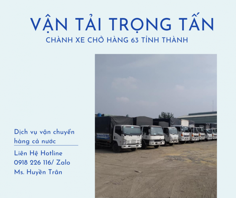 Vận chuyển hàng từ Sài Gòn đi Năm Căn