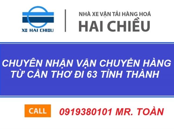 Gửi Hàng Nhanh từ Cần Thơ Đi Cà Mau