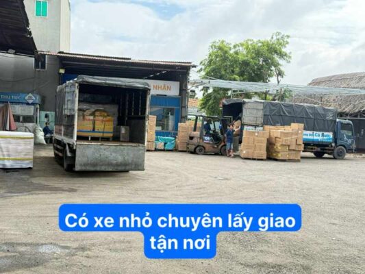 Có xe nhỏ chuyên lấy giao tận nơi