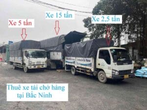 Thuê xe tải chở hàng tại Bắc Ninh