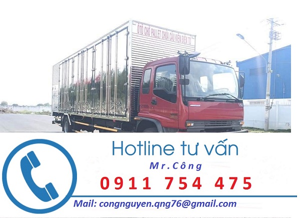 Xe tải thùng kín vận chuyển hàng tại Hà Nội