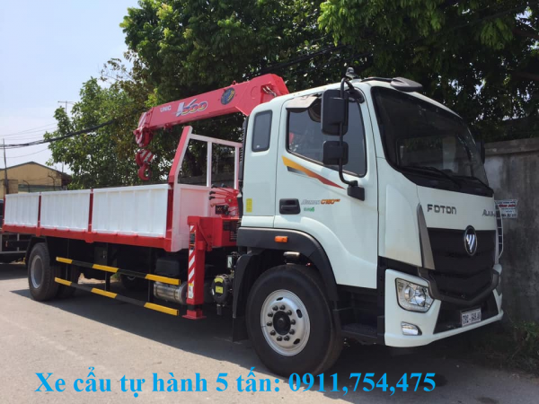 Cho thuê xe cẩu tự hành vận chuyển hàng