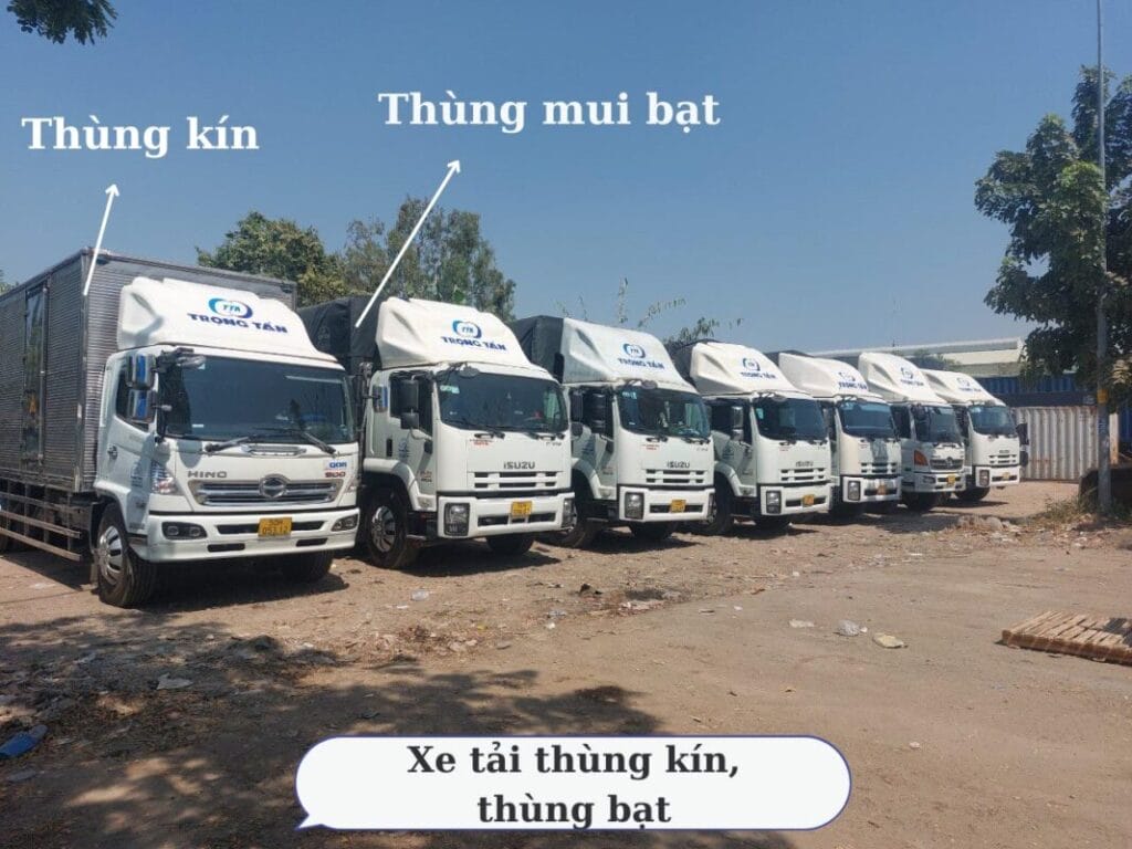 dịch vụ xe tải chở hàng nguyên chuyến