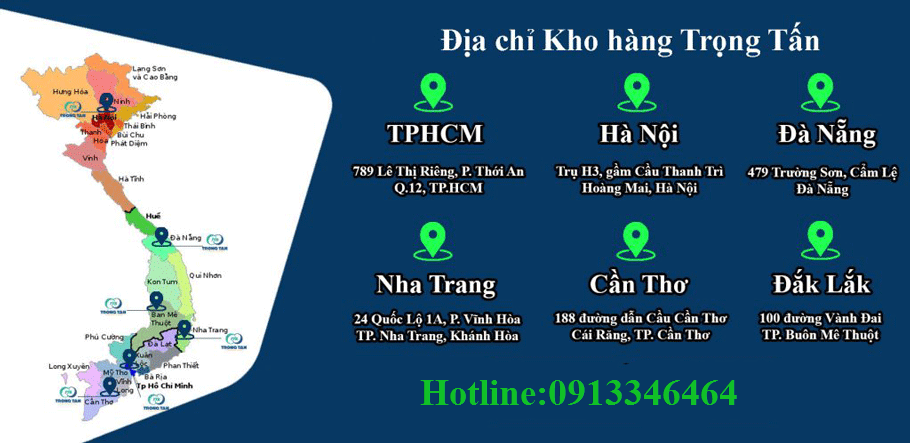 địa chỉ kho bãi Trọng Tấn