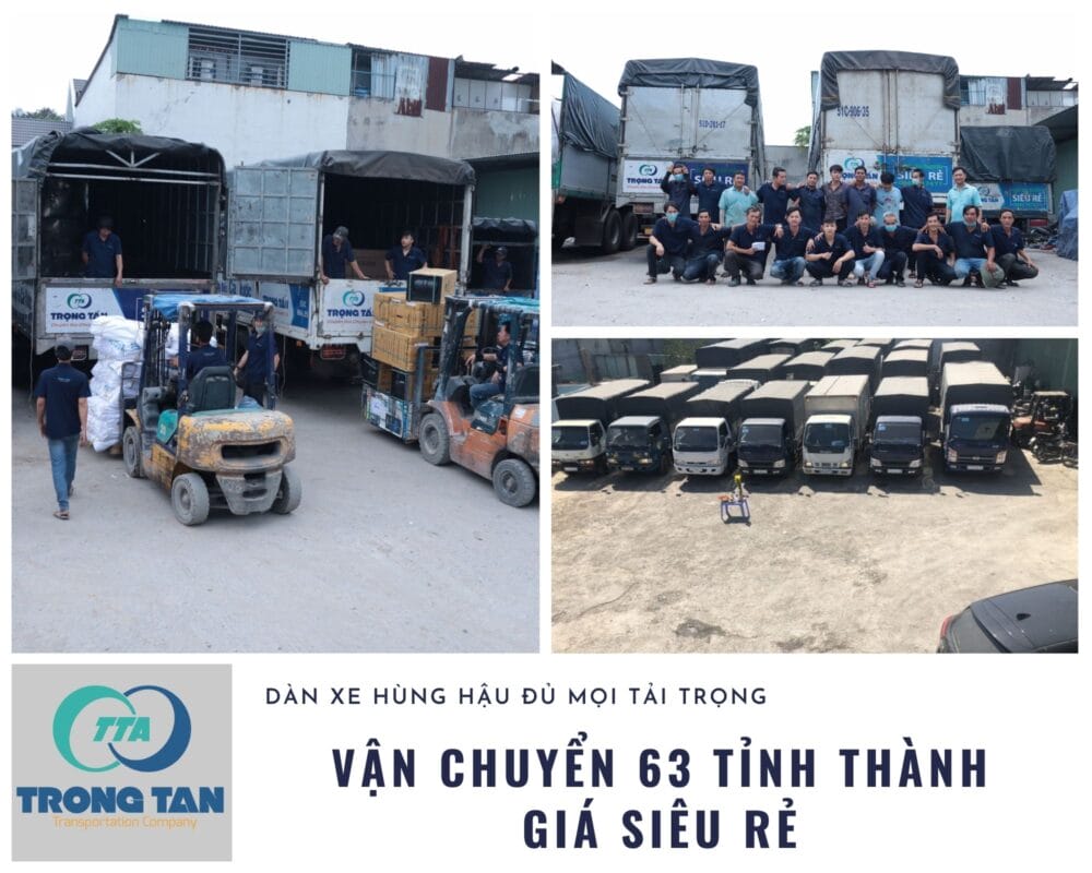 Đội xe dịch vụ giao hàng