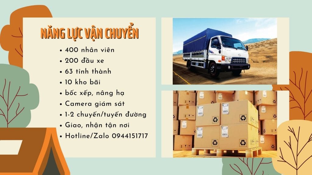 Năng lực vận chuyển hàng của chúng tôi