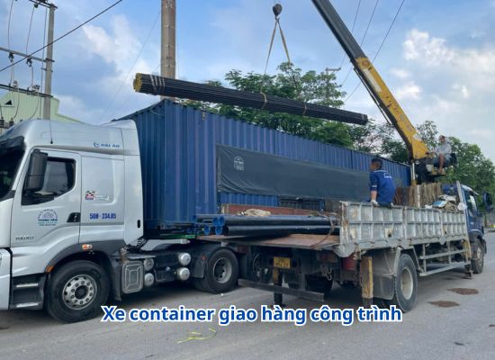 Xe container chở hàng