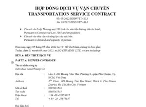 Hop dong van chuyen song ngu