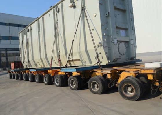 Trailer thủy lực chở thiết bị