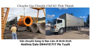 Vận Chuyển Hàng Từ Bạc Liêu đi Bình Định
