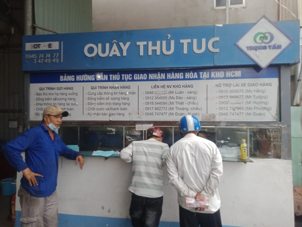 Thủ thục gửi hàng tại Hà Nội