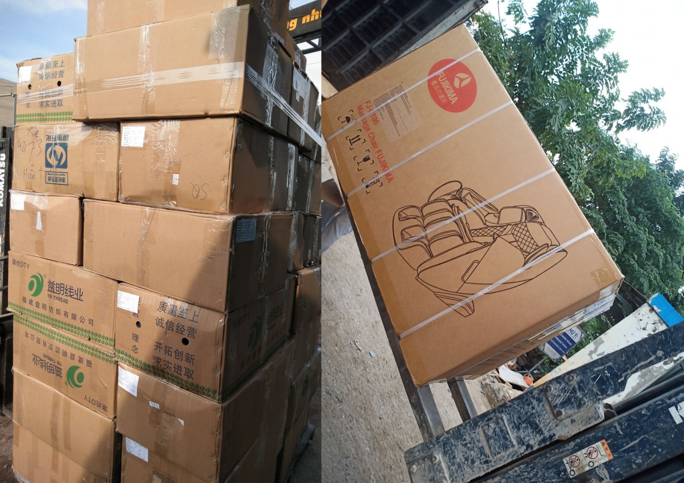 CÔNG TY VẬN CHUYỂN HÀNG HÓA TRỌNG TẤN Hàng boc bọc bằng carton tại công ty vận chuyển hàng hóa trọng tấn