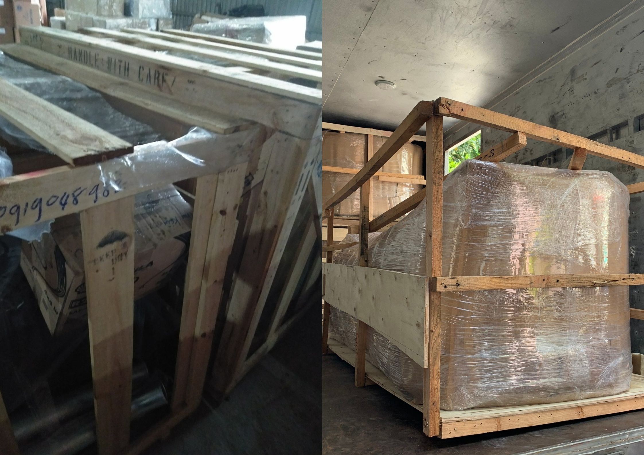 CÔNG TY VẬN CHUYỂN HÀNG HÓA TRỌNG TẤN Hàng khung gỗ tại công ty vận chuyển hàng hóa trọng tấn