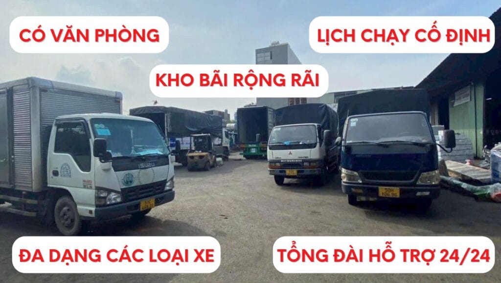 chở hàng Sài Gòn đi Thái Bình
