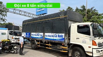 Đội xe tải 8 tấn siêu dài