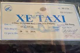 phù hiệu vận tải xe taxi