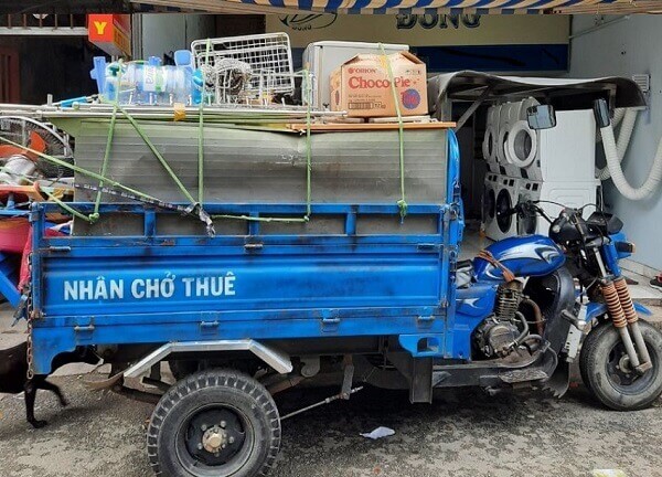 thuê xe ba gác chở hàng