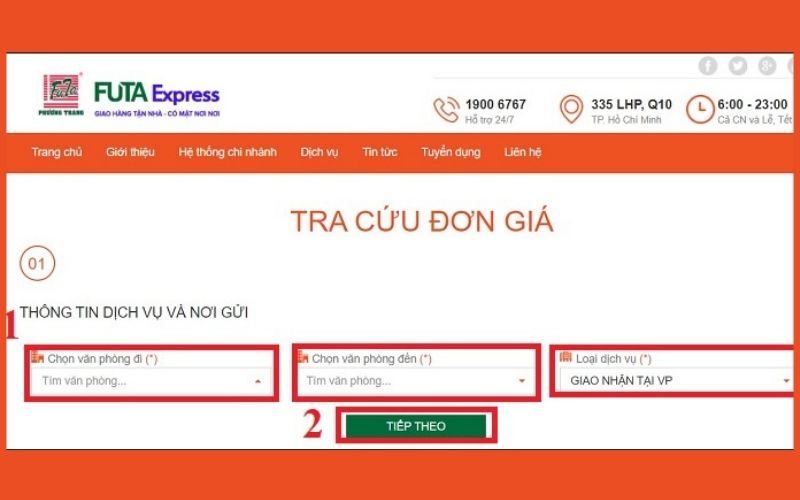 FUTA Express Tra Cứu Vận Đơn