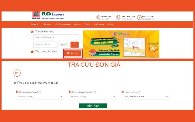 FUTA Express Tra Cứu Vận Đơn