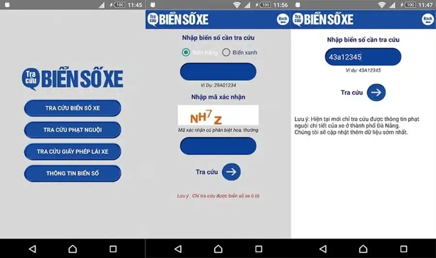 app tra cứu biển số xe máy online