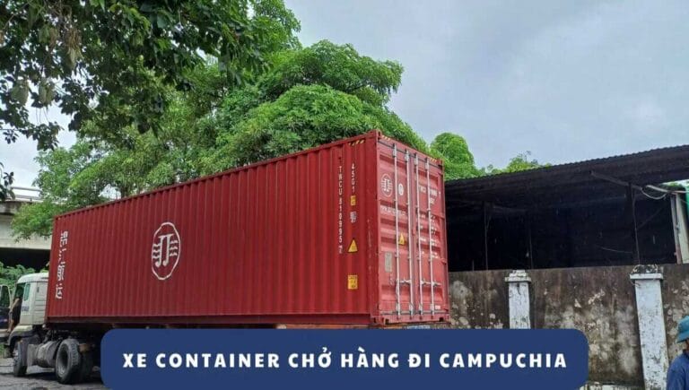 xe container chở hàng đi campuchia