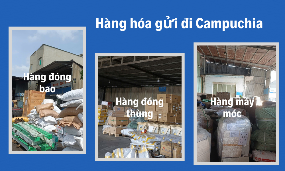 Hàng hóa vận chuyển đi Campuchia